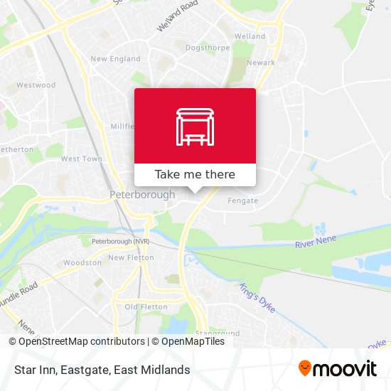 Star Inn, Eastgate map