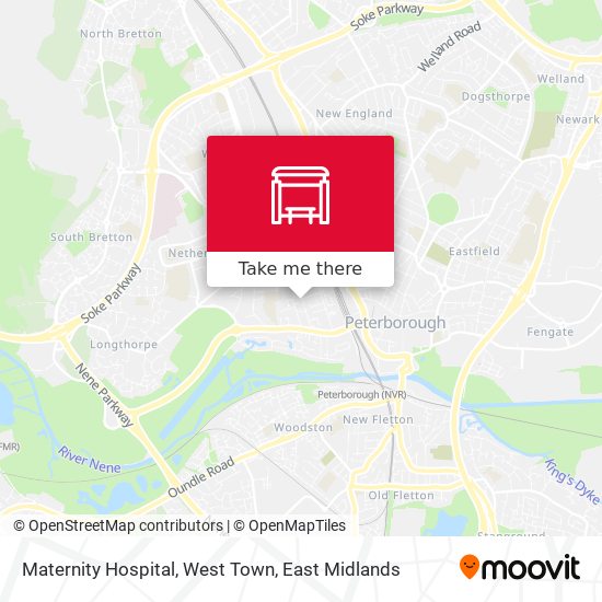 Maternity Hospital, West Town map