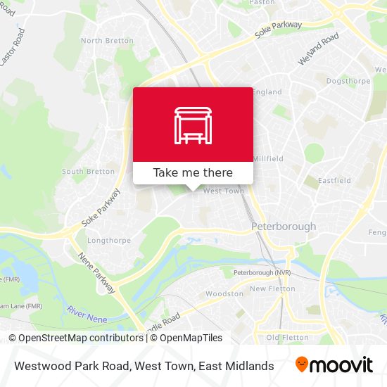 Westwood Park Road, West Town map