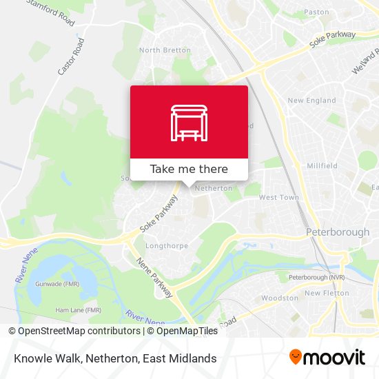 Knowle Walk, Netherton map