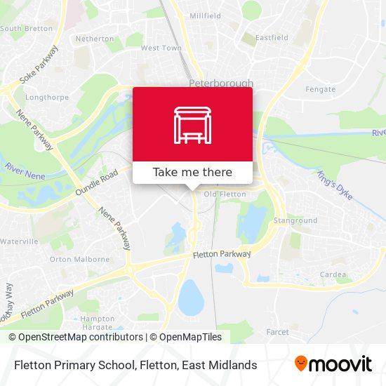 Fletton Primary School, Fletton map