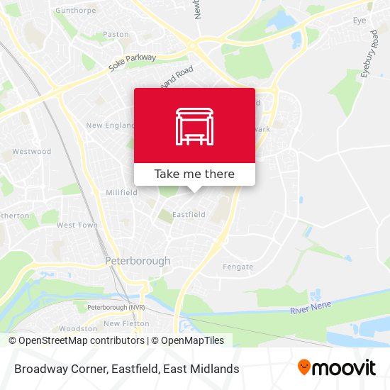 Broadway Corner, Eastfield map