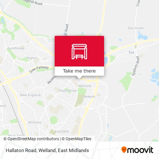 Hallaton Road, Welland map