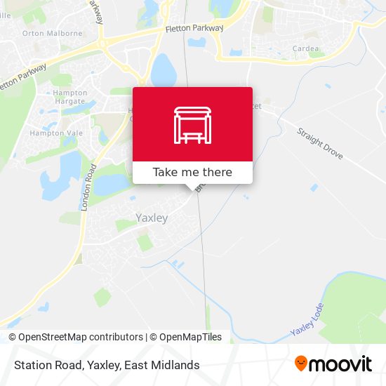 Station Road, Yaxley map