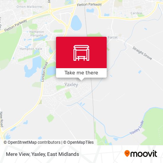 Mere View, Yaxley map