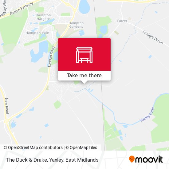 The Duck & Drake, Yaxley map