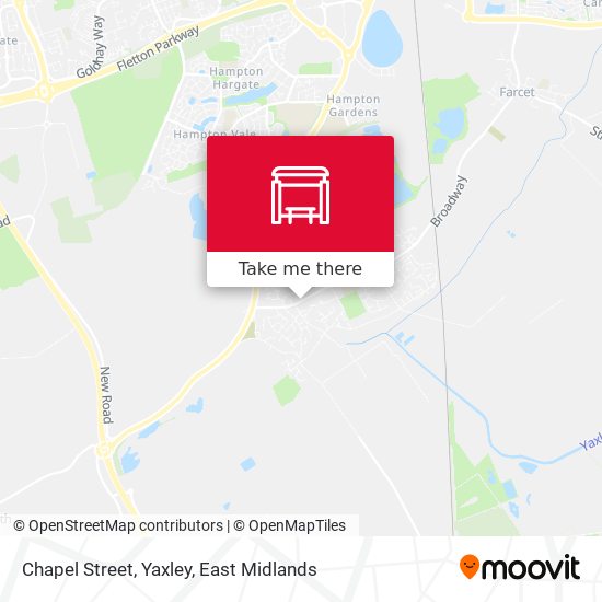 Chapel Street, Yaxley map