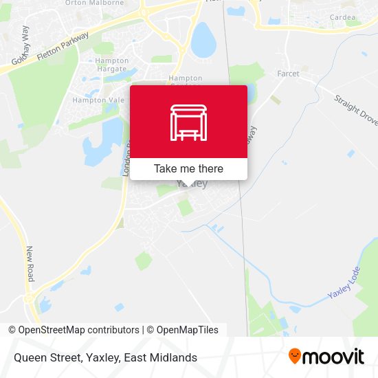 Queen Street, Yaxley stop Routes, Schedules, and Fares