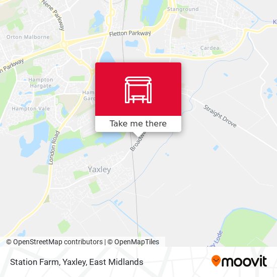 Station Farm, Yaxley map