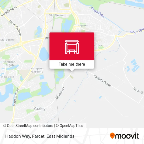 Haddon Way, Farcet map