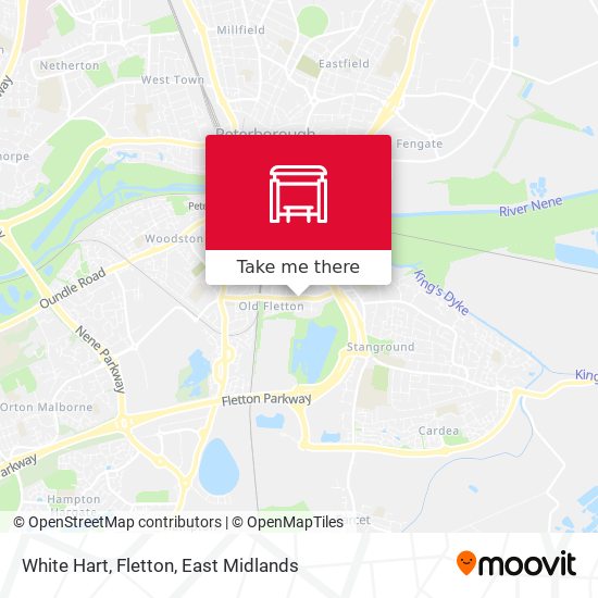 White Hart, Fletton map
