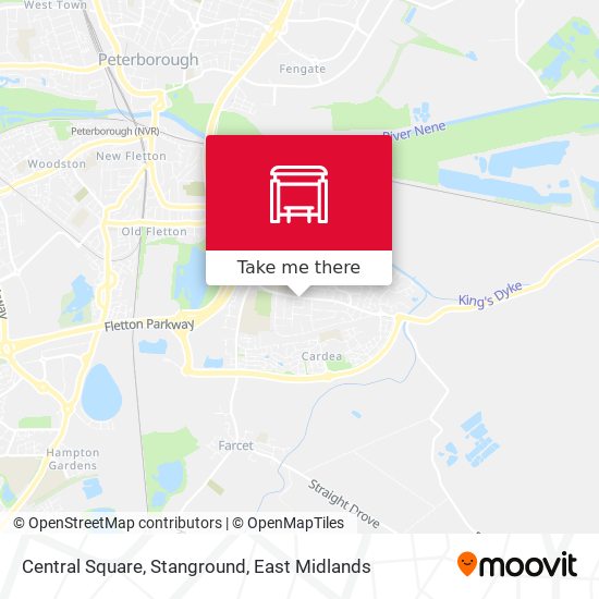 Central Square, Stanground map