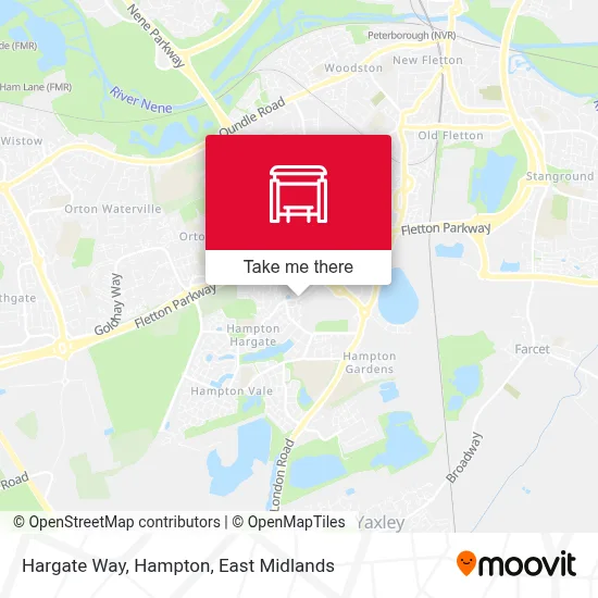Hargate Way, Hampton map