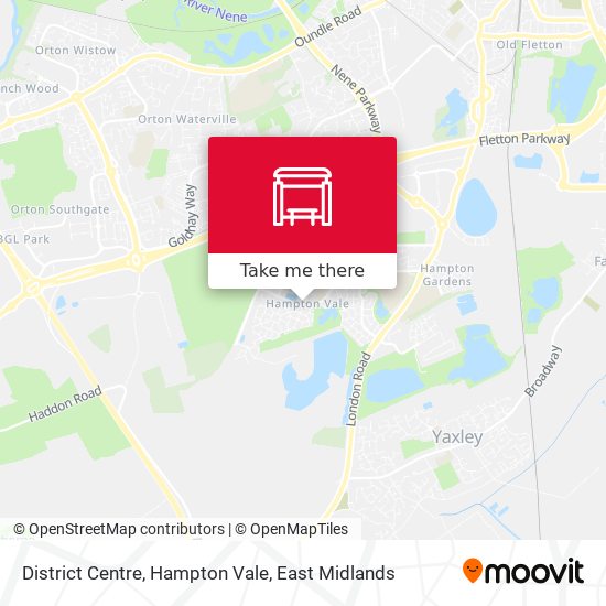District Centre, Hampton Vale map