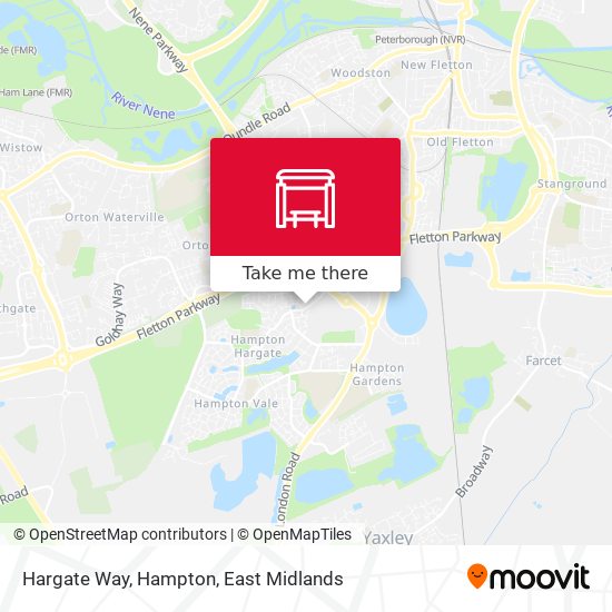Hargate Way, Hampton map