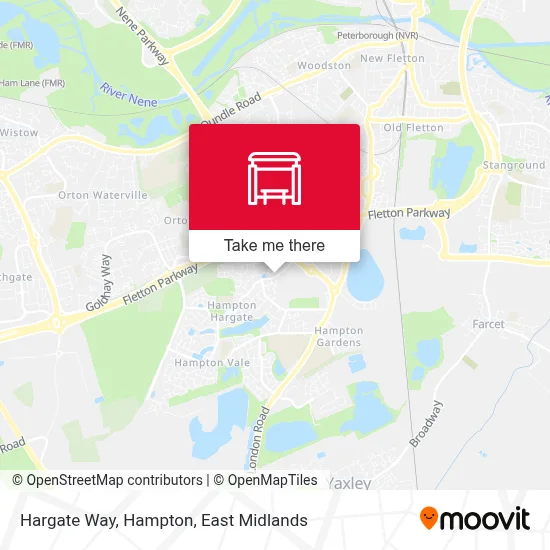 Hargate Way, Hampton map