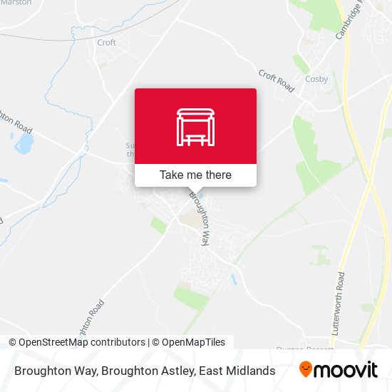 Broughton Way, Broughton Astley map