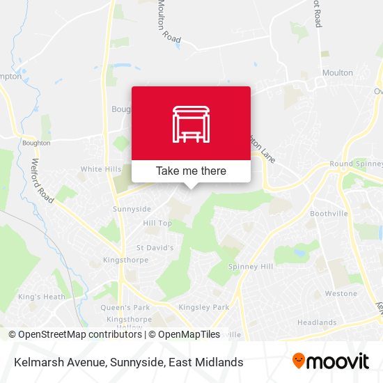 Kelmarsh Avenue, Sunnyside map