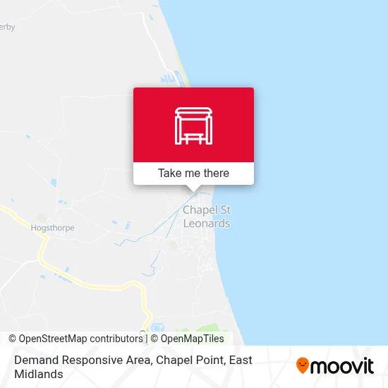 Demand Responsive Area, Chapel Point map