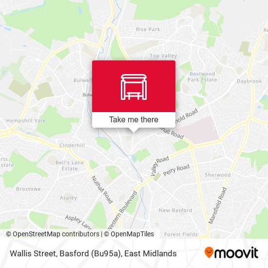 Wallis Street, Basford (Bu95a) map
