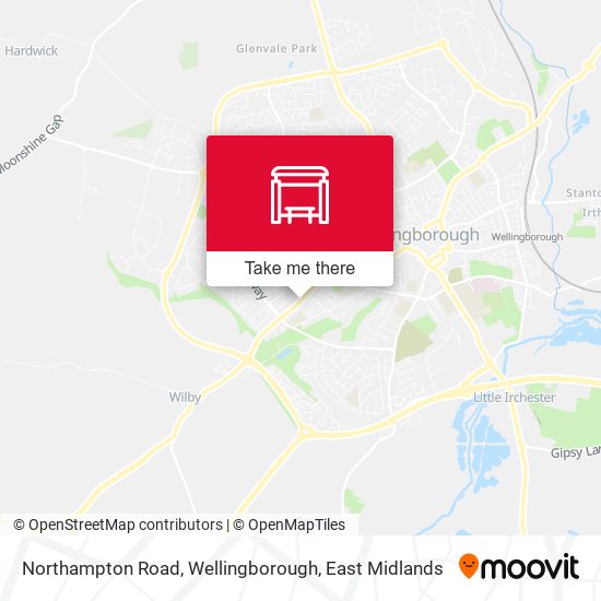 Northampton Road, Wellingborough map