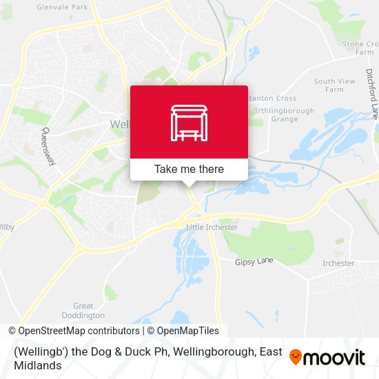 The Dog & Duck Ph, Wellingborough map