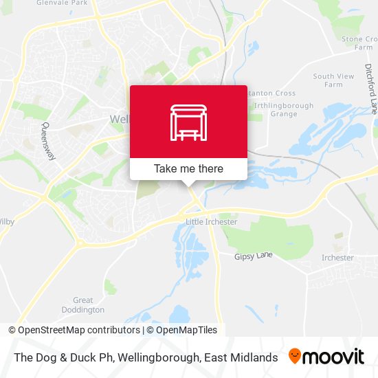 The Dog & Duck Ph, Wellingborough map