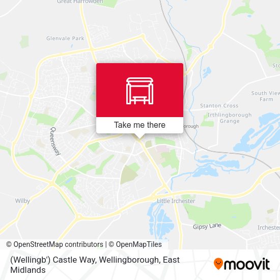 (Wellingb') Castle Way, Wellingborough map
