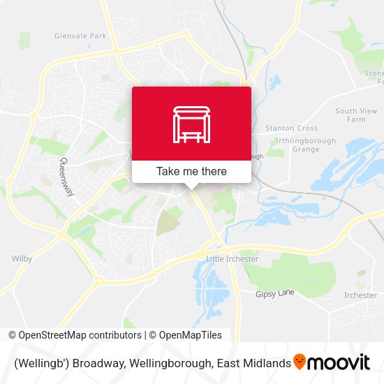 (Wellingb') Broadway, Wellingborough map