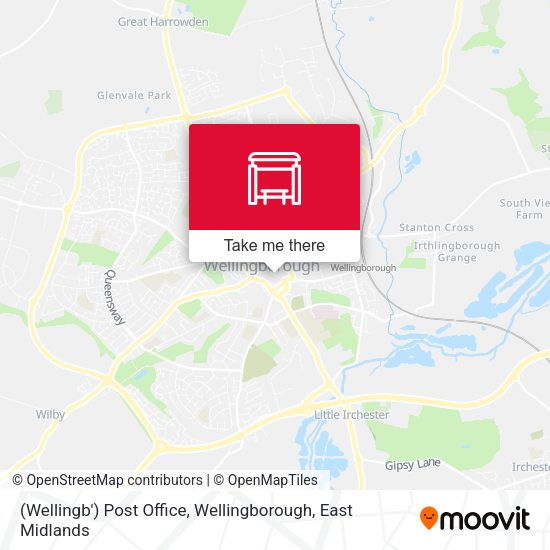 (Wellingb') Post Office, Wellingborough map