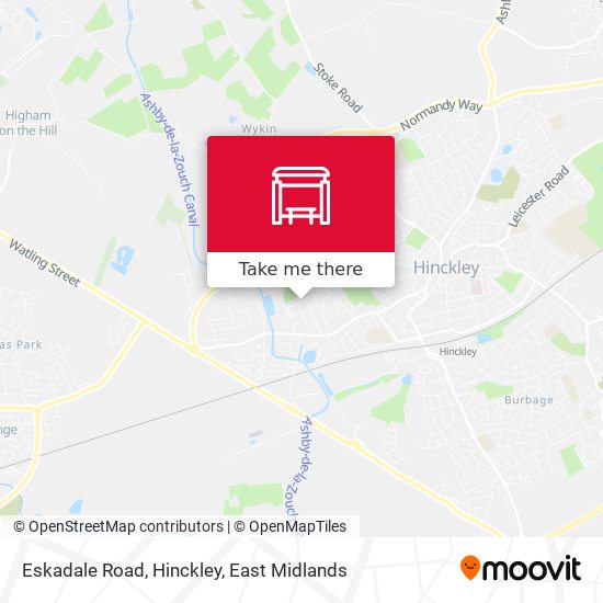 Eskadale Road, Hinckley map
