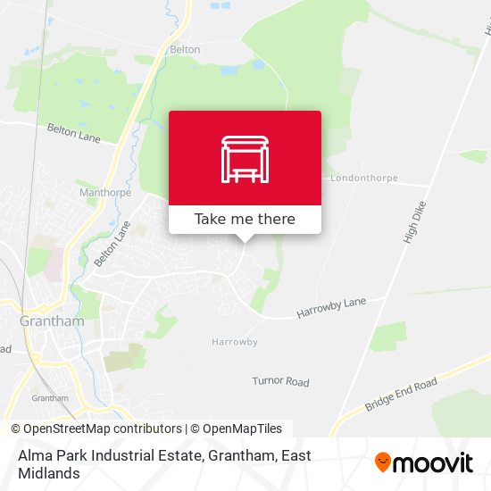 Alma Park Industrial Estate, Grantham map