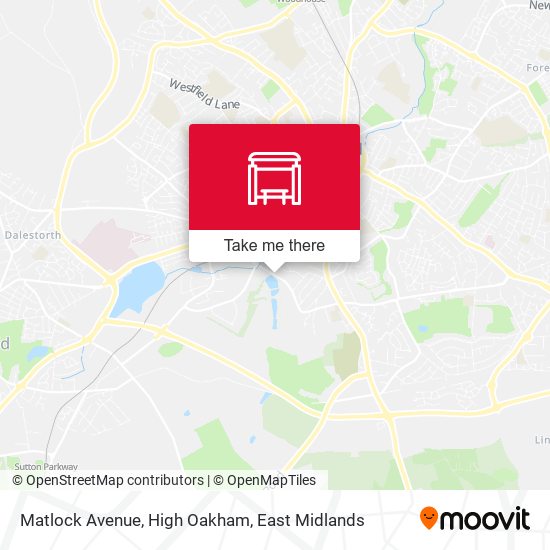 Matlock Avenue, High Oakham map