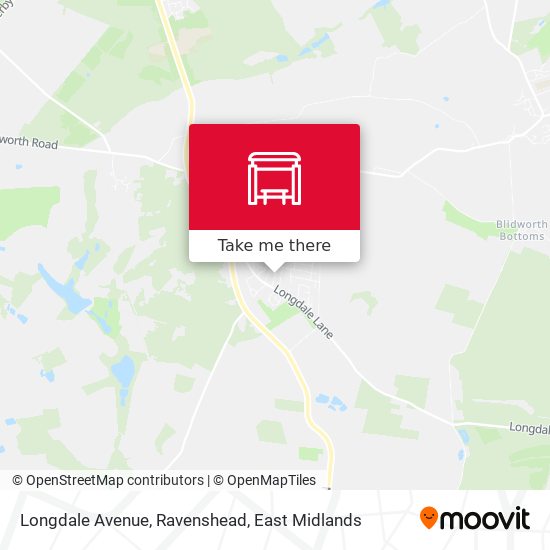 Longdale Avenue, Ravenshead map