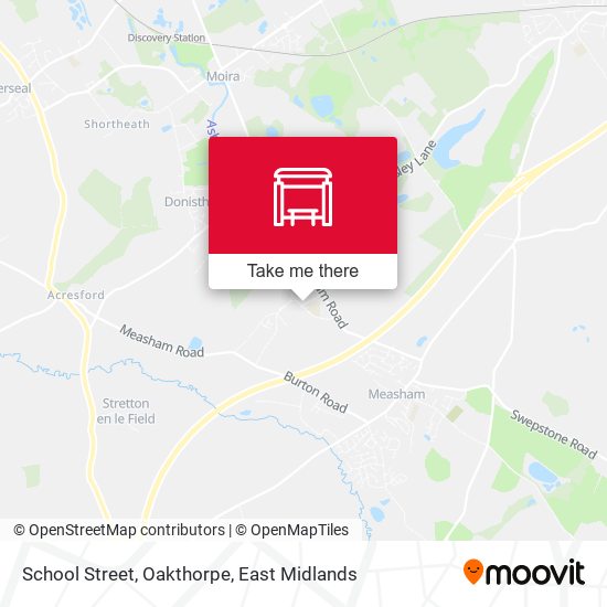 School Street, Oakthorpe map