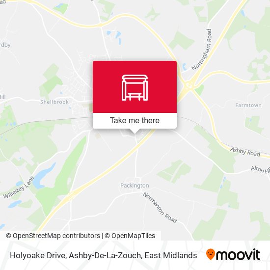 Holyoake Drive, Ashby-De-La-Zouch map