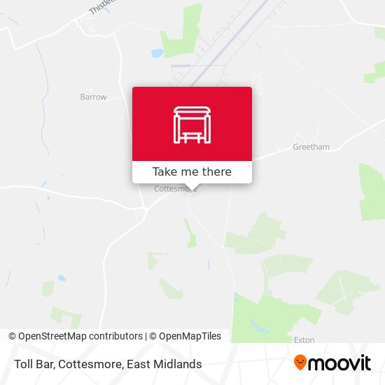 Toll Bar, Cottesmore map