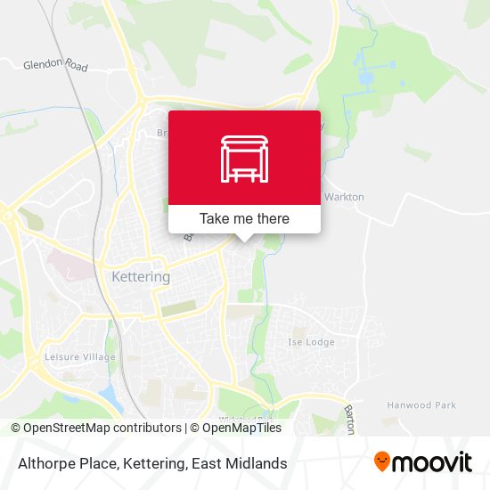 Althorpe Place, Kettering map