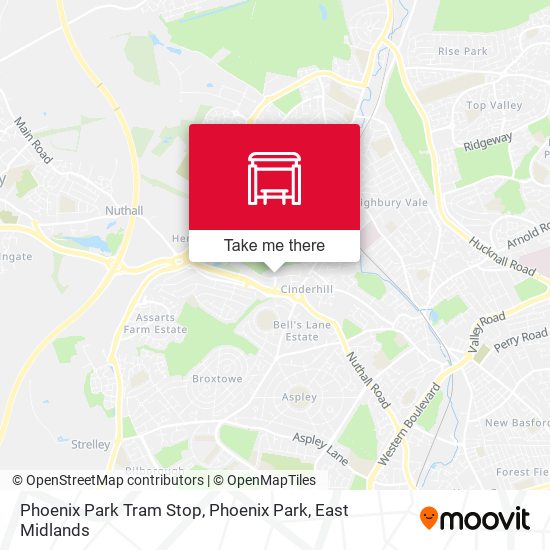 Phoenix Park Tram Stop, Phoenix Park map
