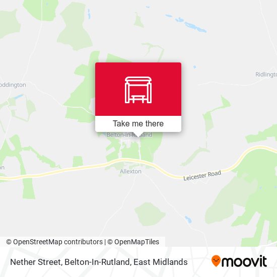 Nether Street, Belton-In-Rutland map