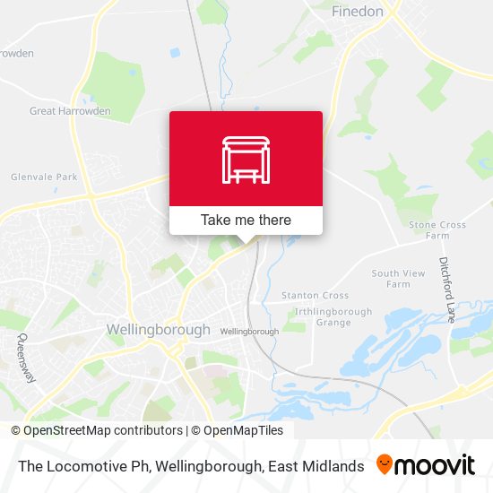 The Locomotive Ph, Wellingborough map