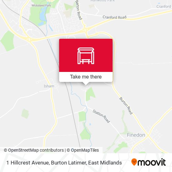 1 Hillcrest Avenue, Burton Latimer map