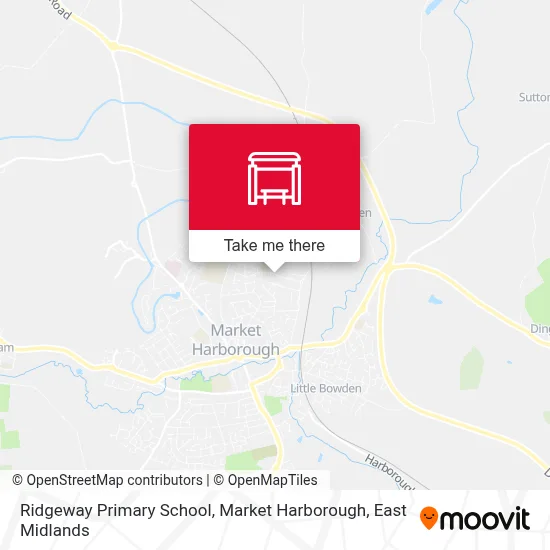 Ridgeway Primary School, Market Harborough map