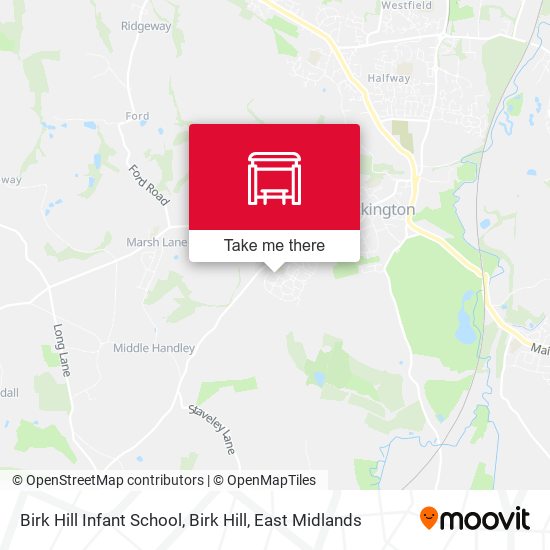 Birk Hill Infant School, Birk Hill map