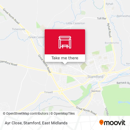 Ayr Close, Stamford map