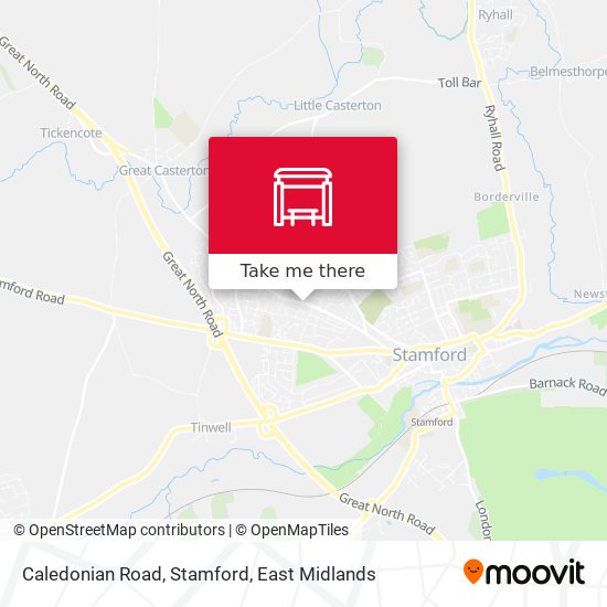 Caledonian Road, Stamford map