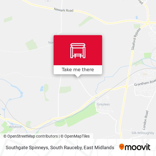 Southgate Spinneys, South Rauceby map