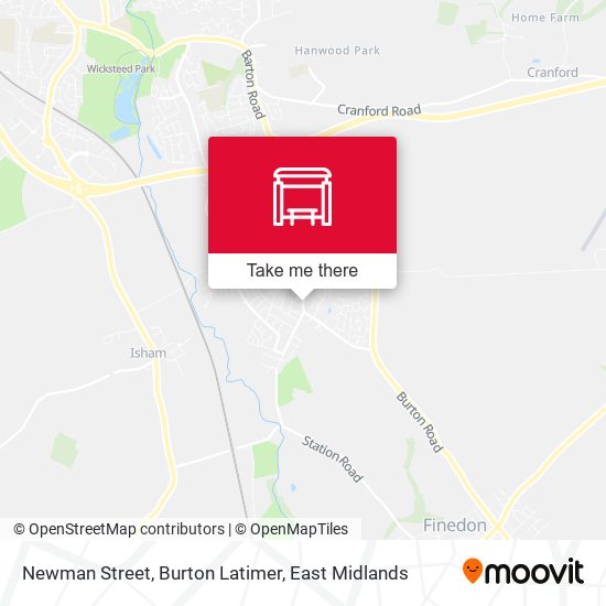 Newman Street, Burton Latimer map