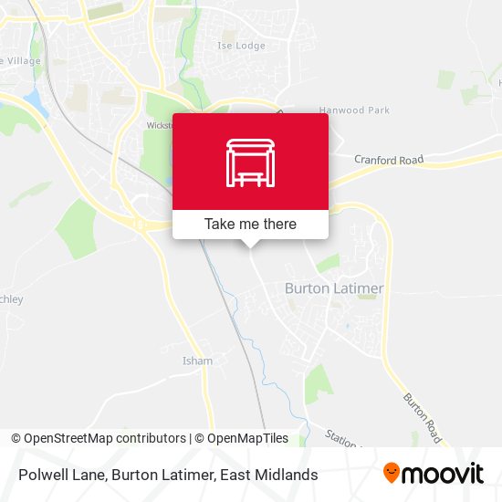 Polwell Lane, Burton Latimer map