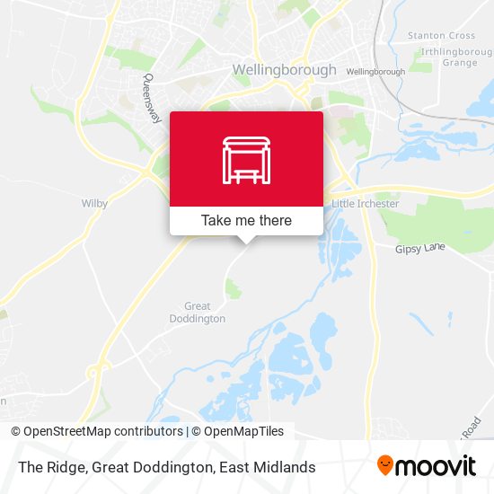 The Ridge, Great Doddington map